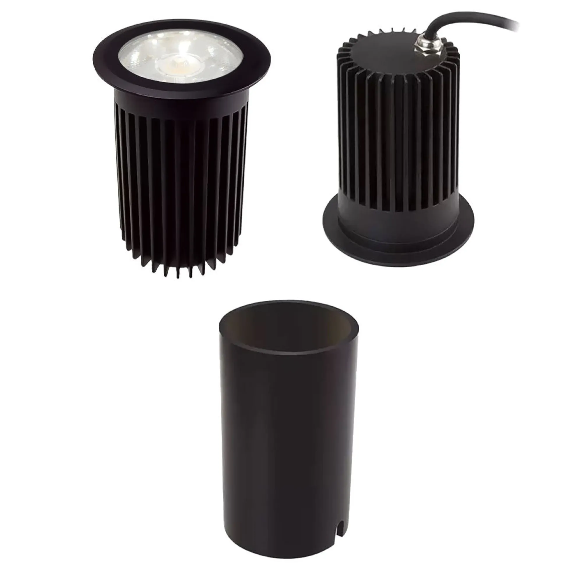 Baliza LED empotrable en suelo 30W -Blanco cálido - Ø10cm- IP67 - 220v