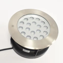 Baliza LED empotrable en suelo 18W - Blanco cálido - Ø21cm - IP67 - 220v
