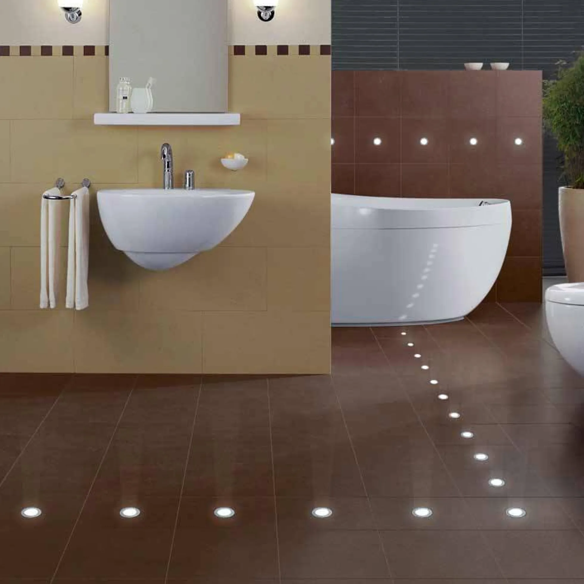 Baliza LED empotrable suelo IP67 12V-DC 0.3W