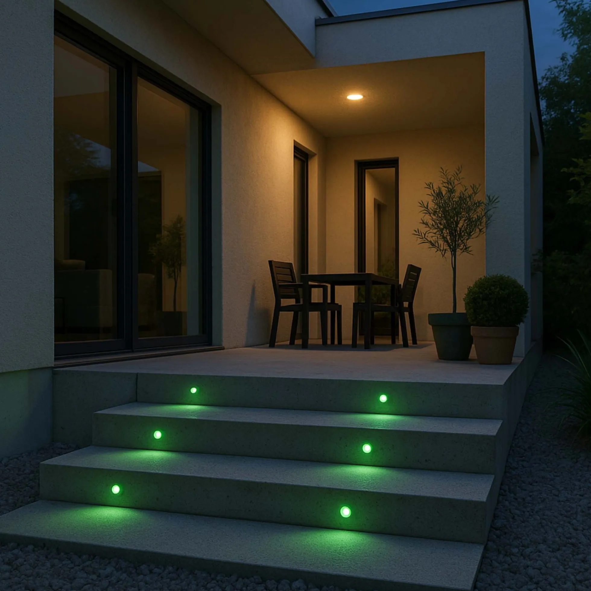 Baliza LED exterior empotrable - RGB - 0,7W - IP67 - Ø60mm