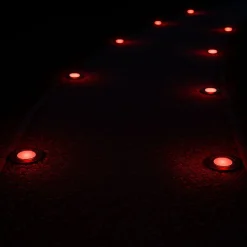 Baliza LED exterior empotrable - RGB - 0,7W - IP67 - Ø60mm