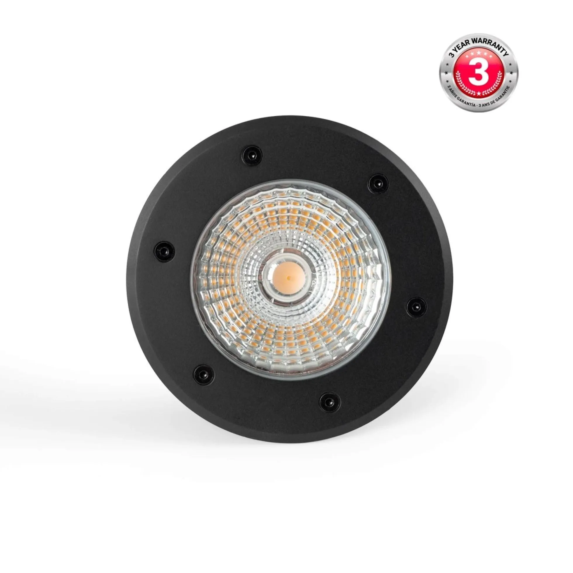Baliza LED exterior suelo 18W - 12V DC - IP67 - Ø15cm -30º - RGB/3000K