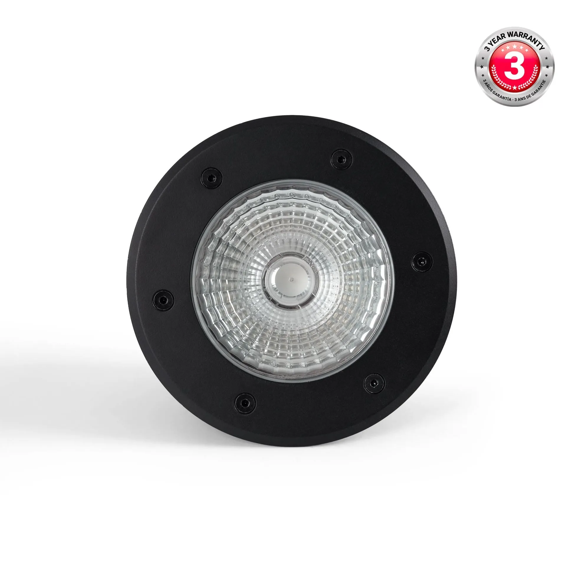 Baliza LED exterior suelo 18W - 12V DC - IP67 - Ø15cm -30º - RGB/3000K