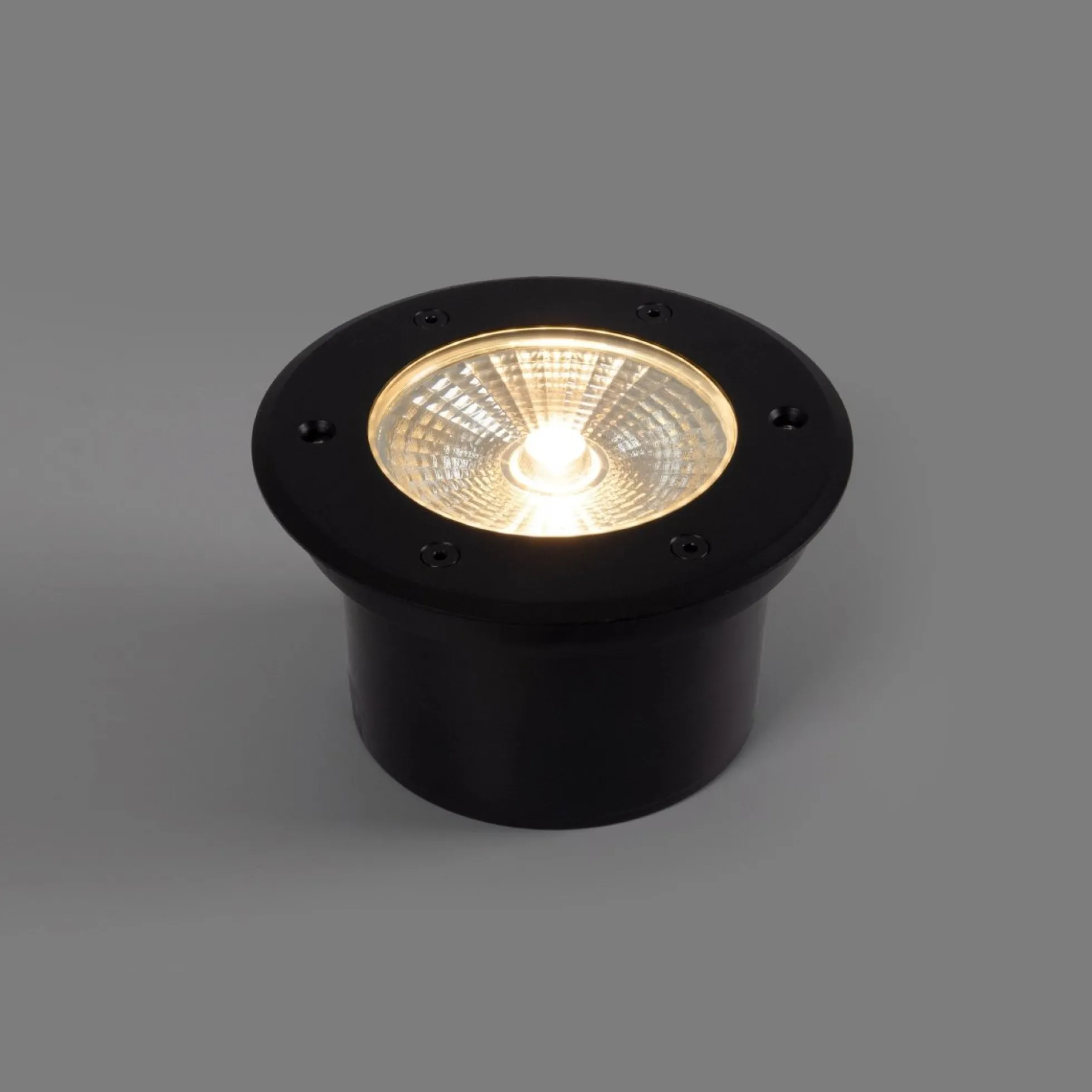 Baliza LED exterior suelo 18W - 12V DC - IP67 - Ø15cm -30º - RGB/3000K