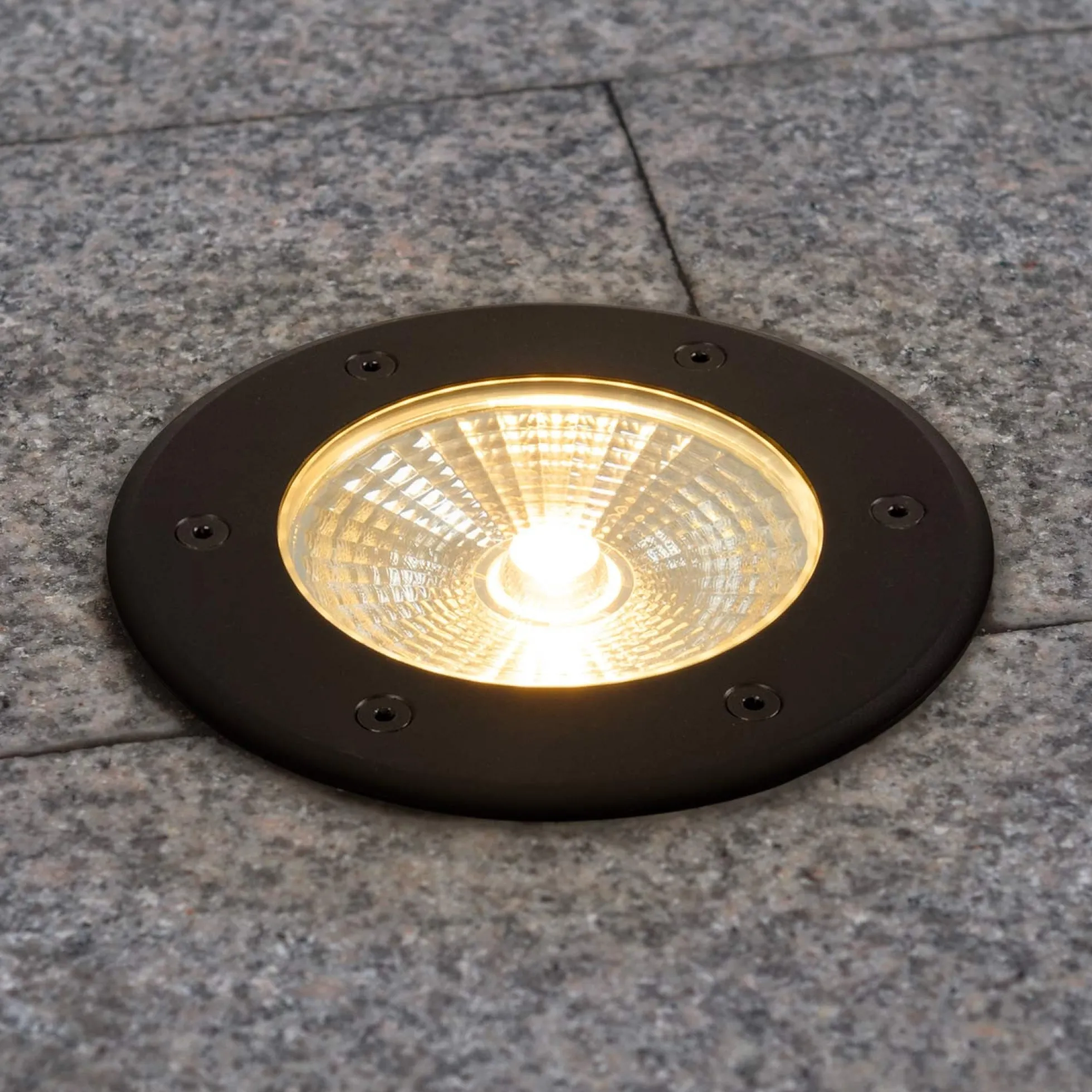 Baliza LED exterior suelo 18W - 12V DC - IP67 - Ø15cm -30º - RGB/3000K