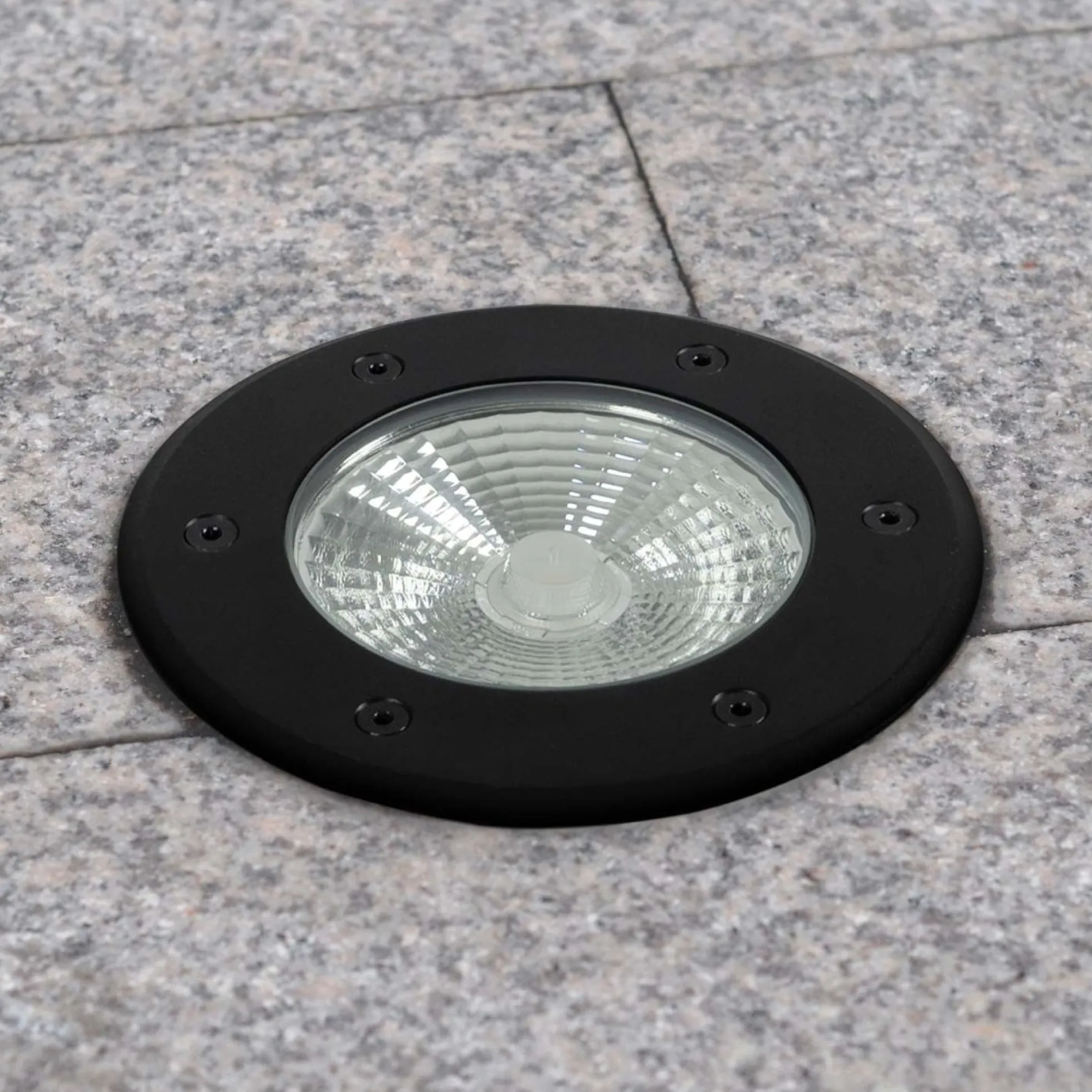 Baliza LED exterior suelo 18W - 12V DC - IP67 - Ø15cm -30º - RGB/3000K