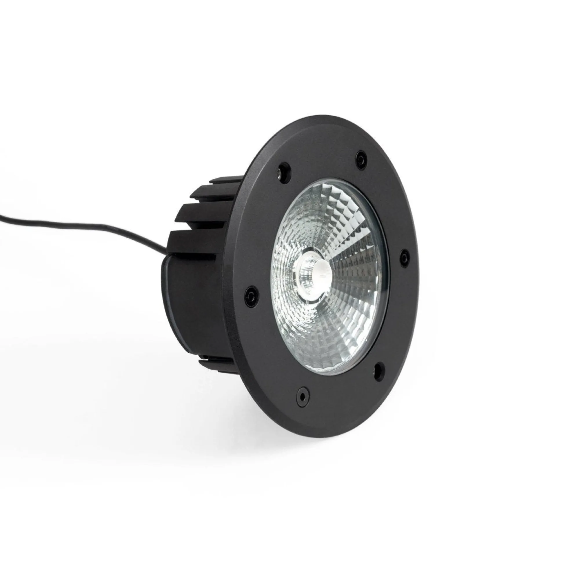 Baliza LED exterior suelo 18W - 12V DC - IP67 - Ø15cm -30º - RGB/3000K