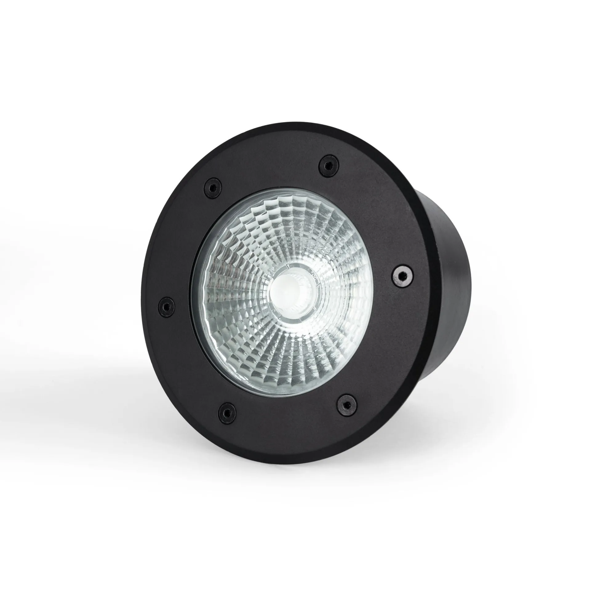 Baliza LED exterior suelo 18W - 12V DC - IP67 - Ø15cm -30º - RGB/3000K