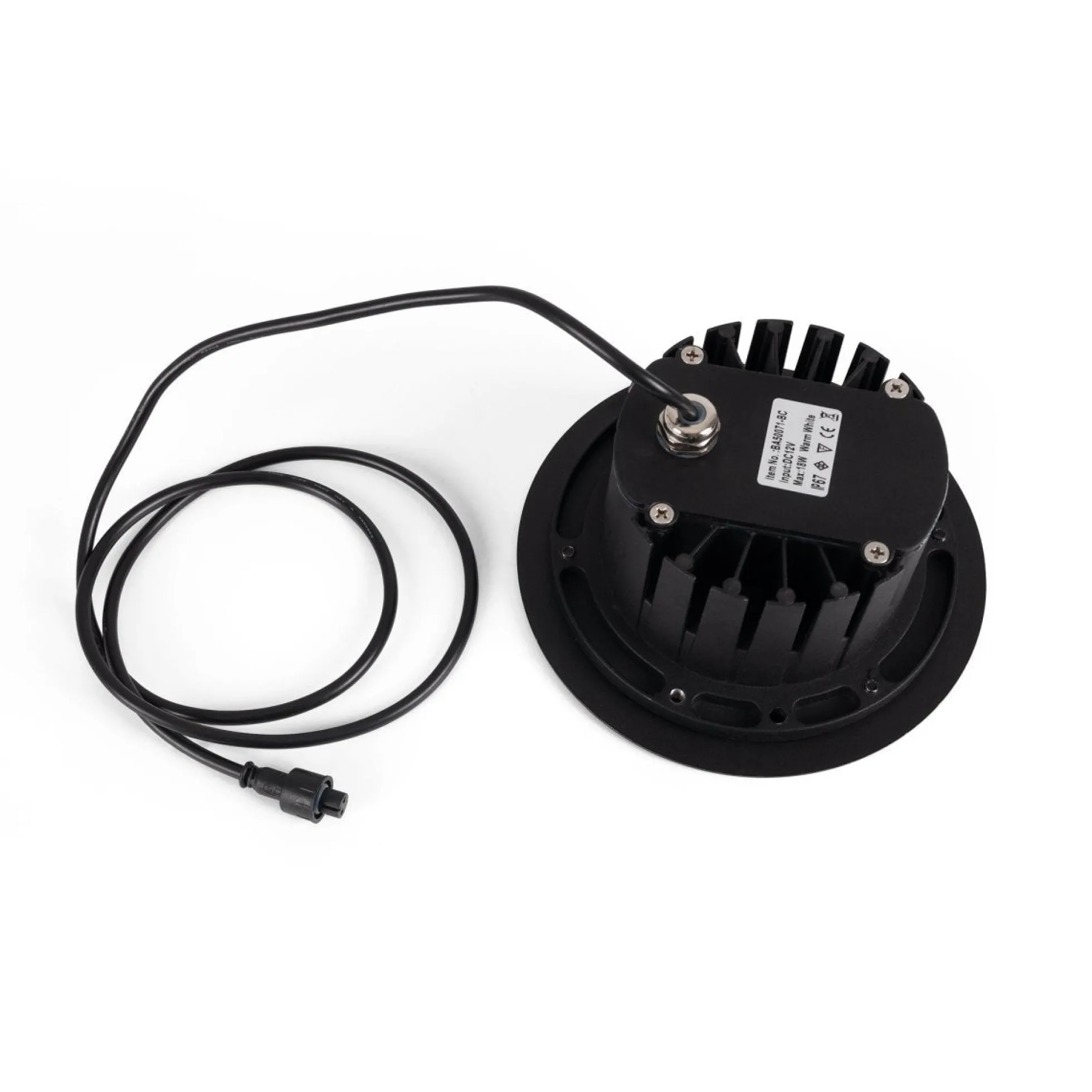 Baliza LED exterior suelo 18W - 12V DC - IP67 - Ø15cm -30º - RGB/3000K