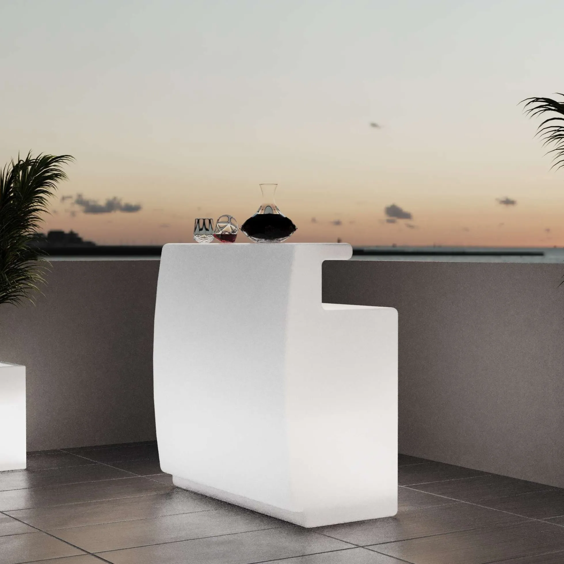Barra de bar LED RGBW - 2 x 5W - Recargable