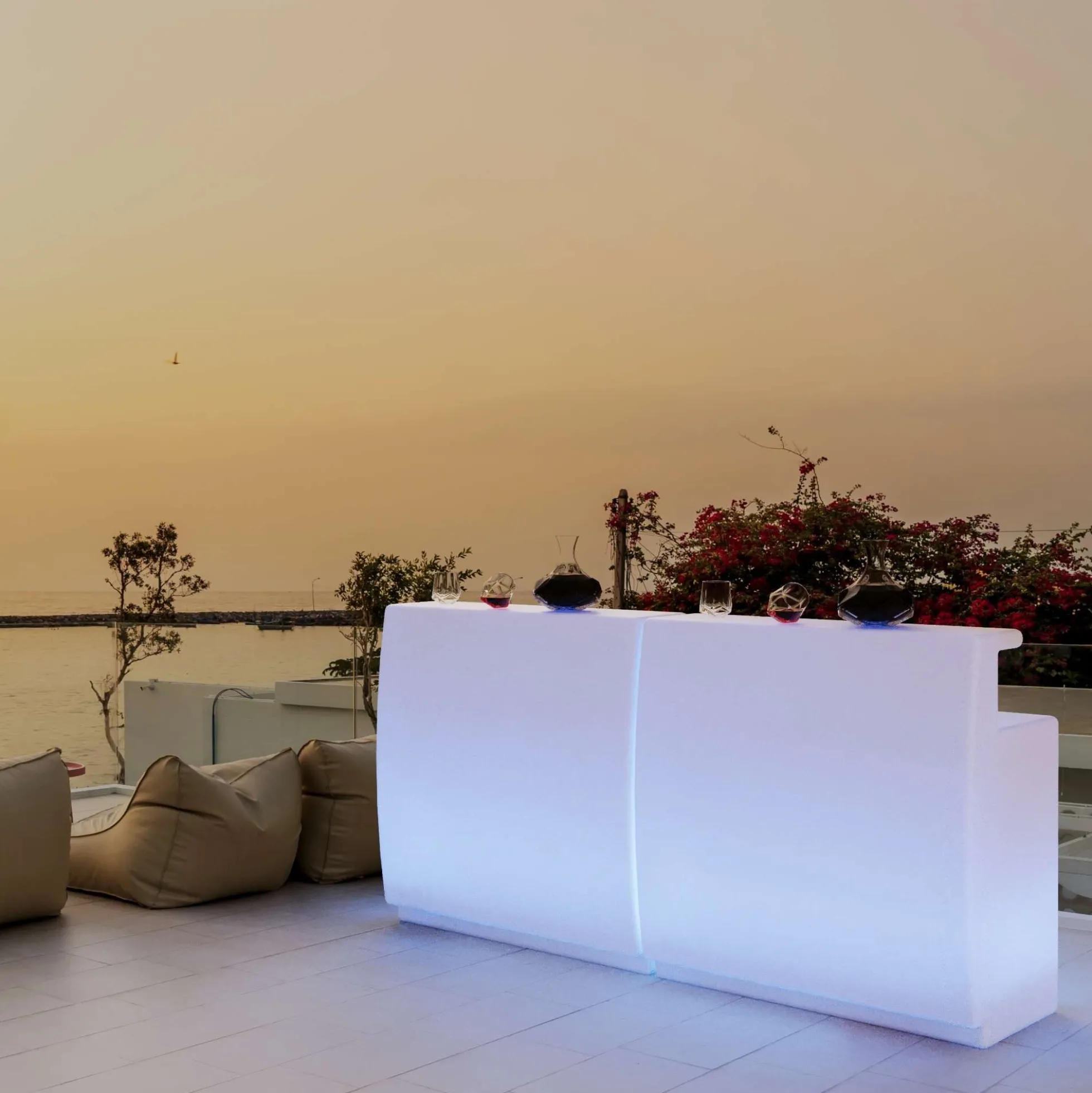 Barra de bar LED RGBW - 2 x 5W - Recargable