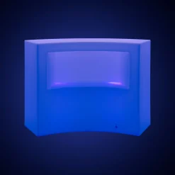 Barra de bar LED RGBW - 2 x 5W - Recargable - Diseño curvo