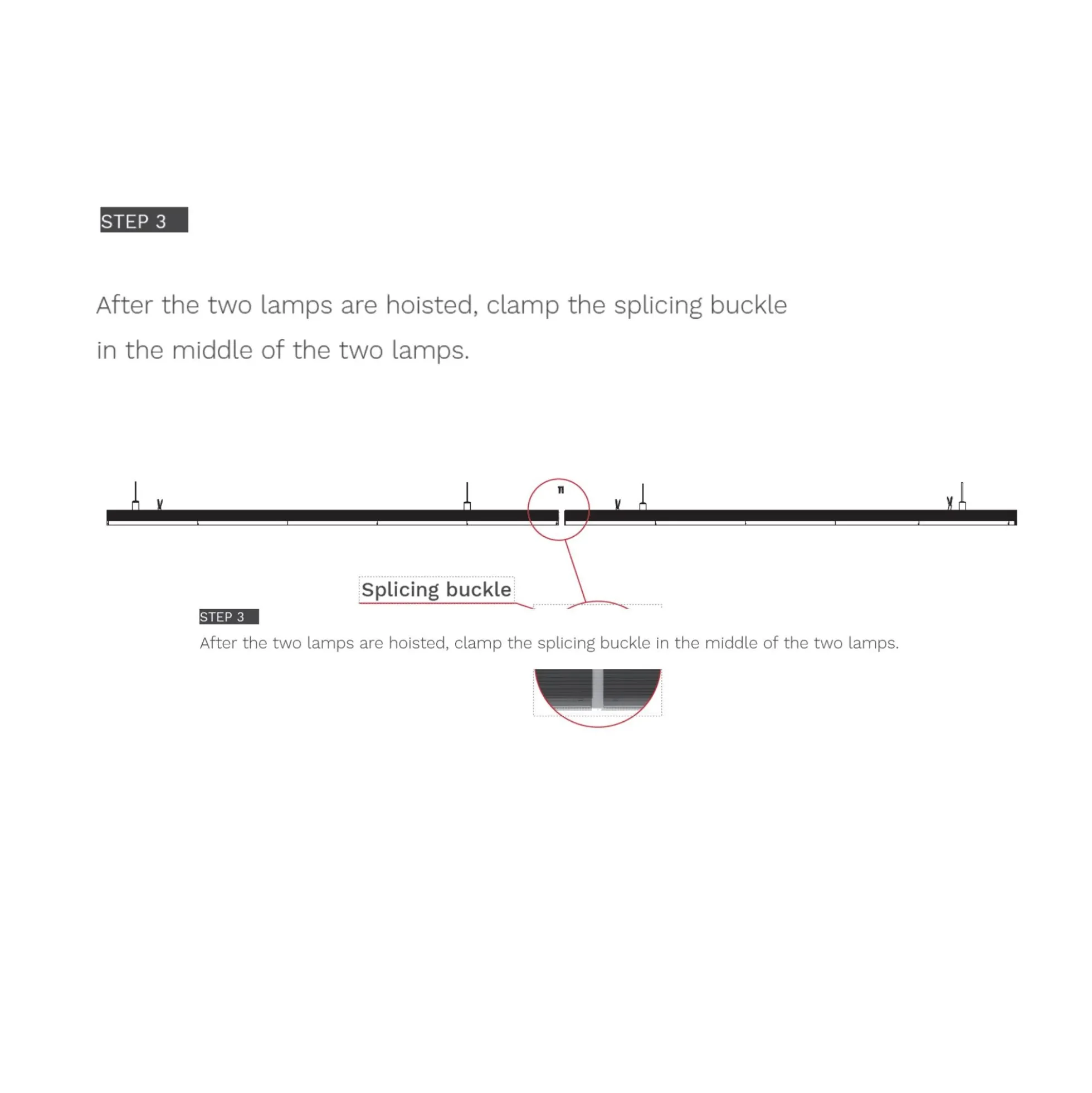 Barra lineal LED de alta potencia - 60W - 150cm - Enlazable - IP20