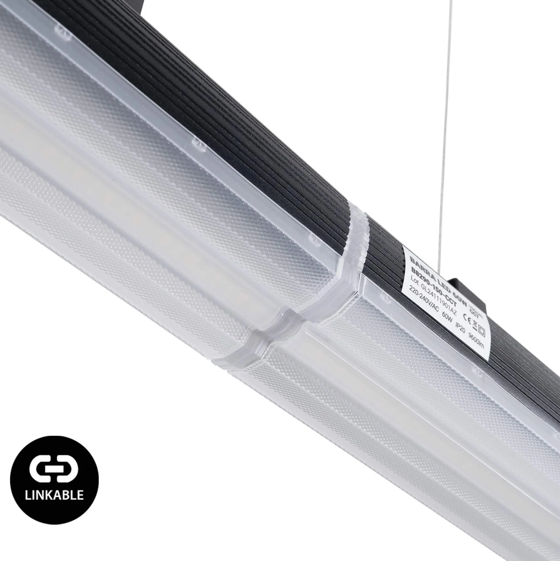 Barra lineal LED de alta potencia - 60W - 150cm - Enlazable - IP20