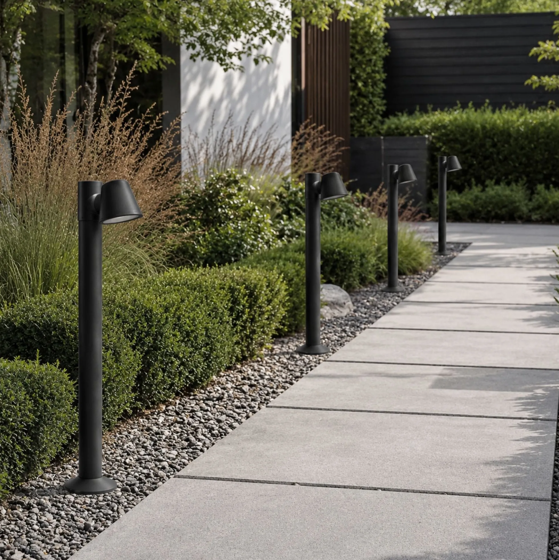 Bolardo de jardin "ASTUM" orientable - GU10 - 80 cm - IP54