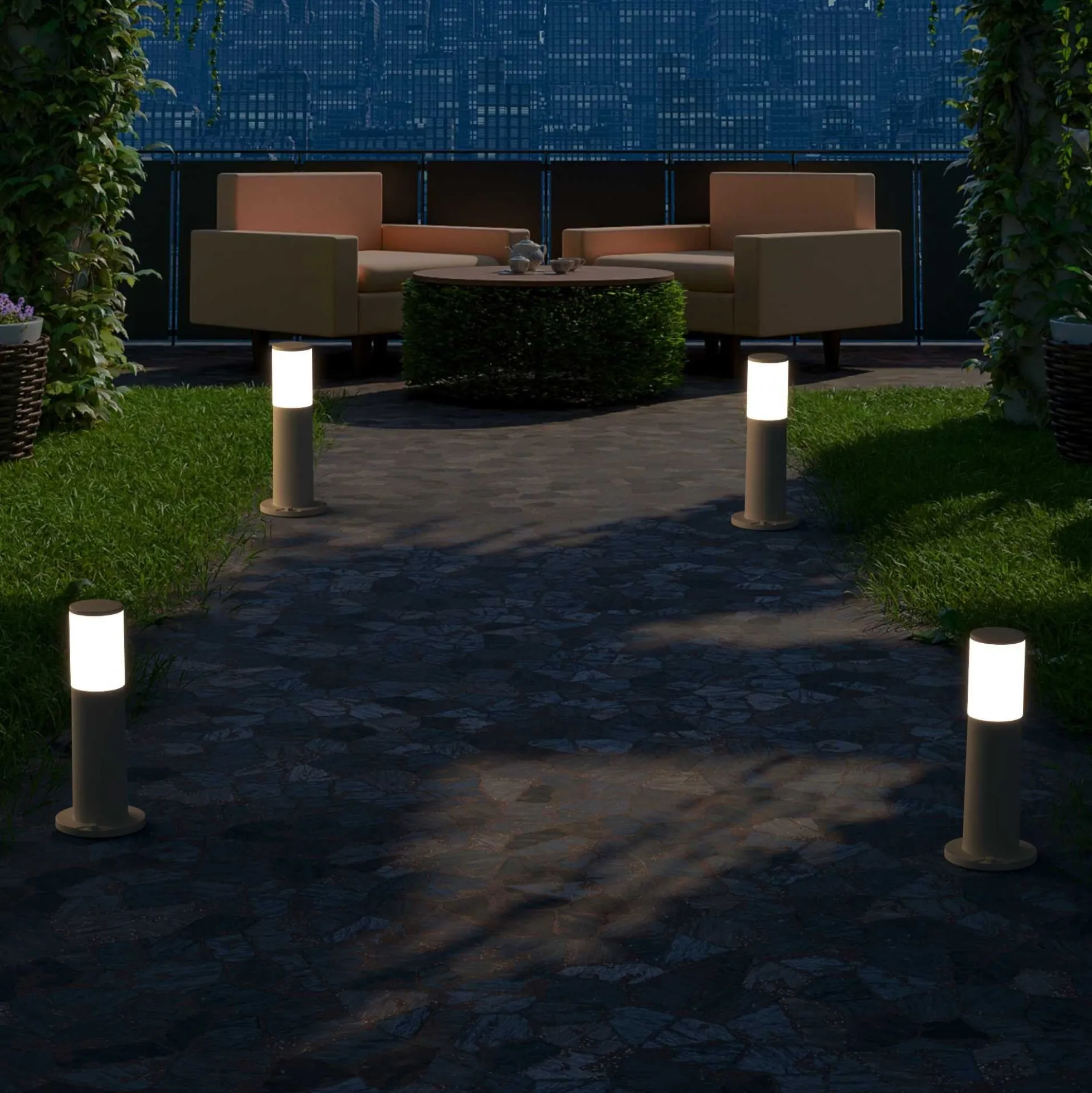 Bolardo para caminos LED FUMAGALLI "Amelia 400" - 8,5W - CCT