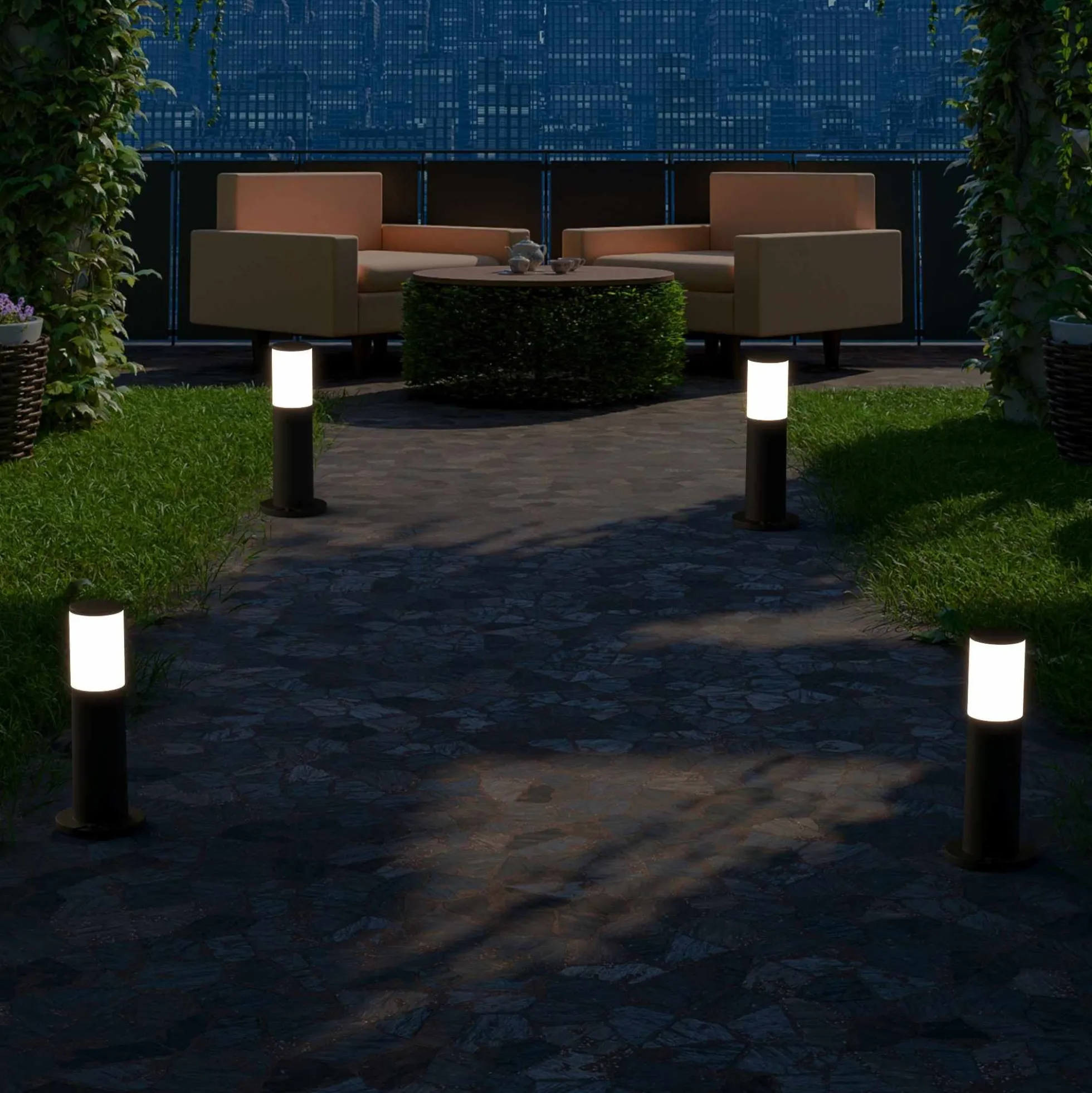 Bolardo para caminos LED FUMAGALLI "Amelia 400" - 8,5W - CCT