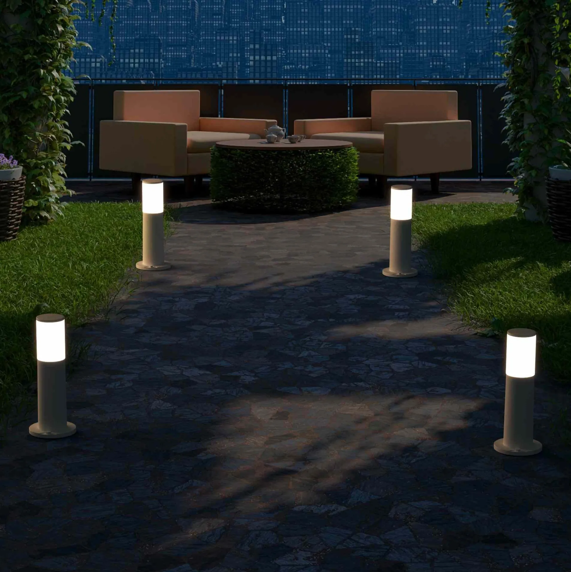 Bolardo para caminos LED FUMAGALLI "Amelia 400" - 8,5W - CCT