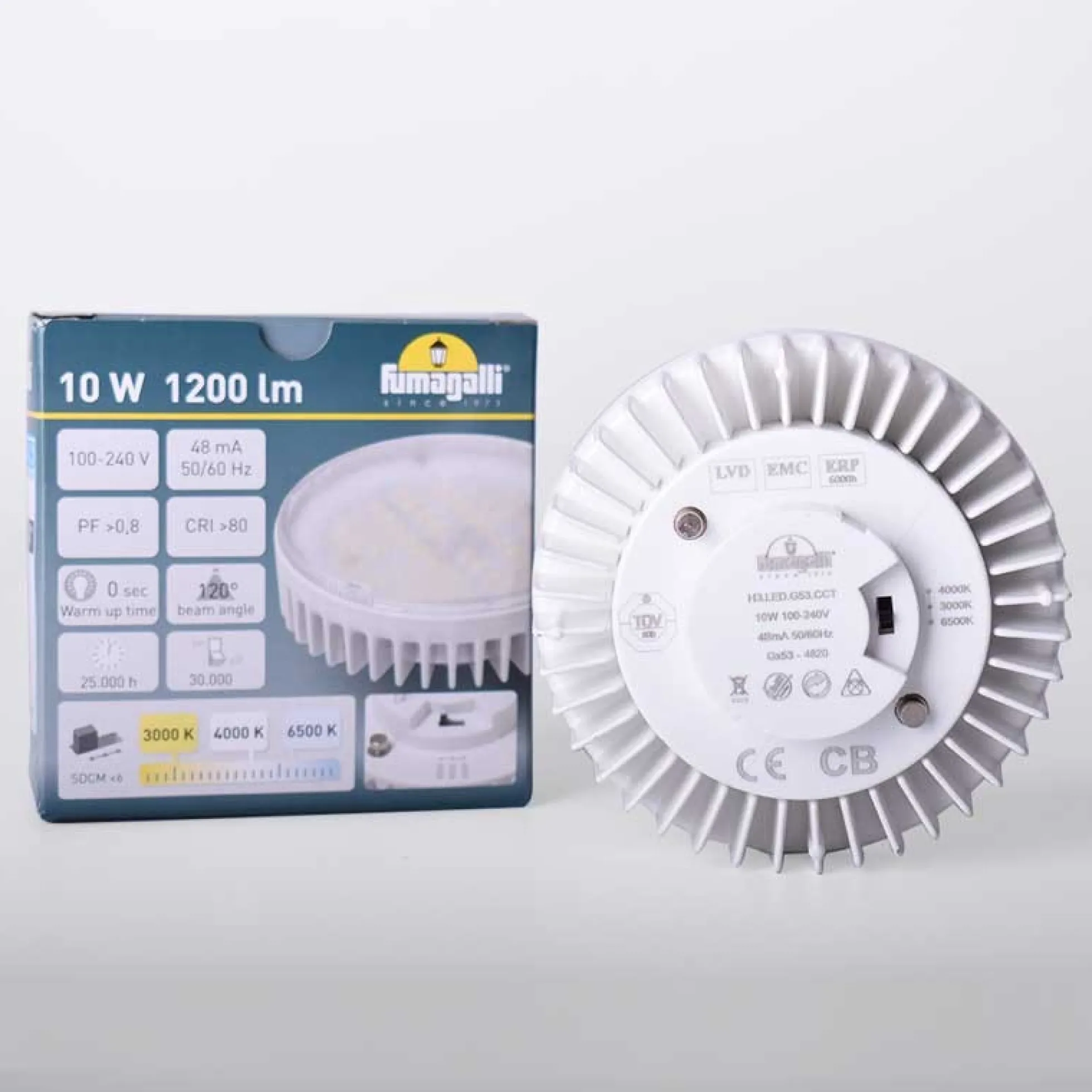 Bolardo para caminos LED FUMAGALLI "ESTER 800" - GX53 - 10W - CCT