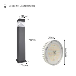 Bolardo para caminos LED FUMAGALLI