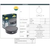 Bolardo solar LED con estaca "FELICE 200 SPIKE" 18cm con sensor PIR - 3 modos de funcionamiento - CCT