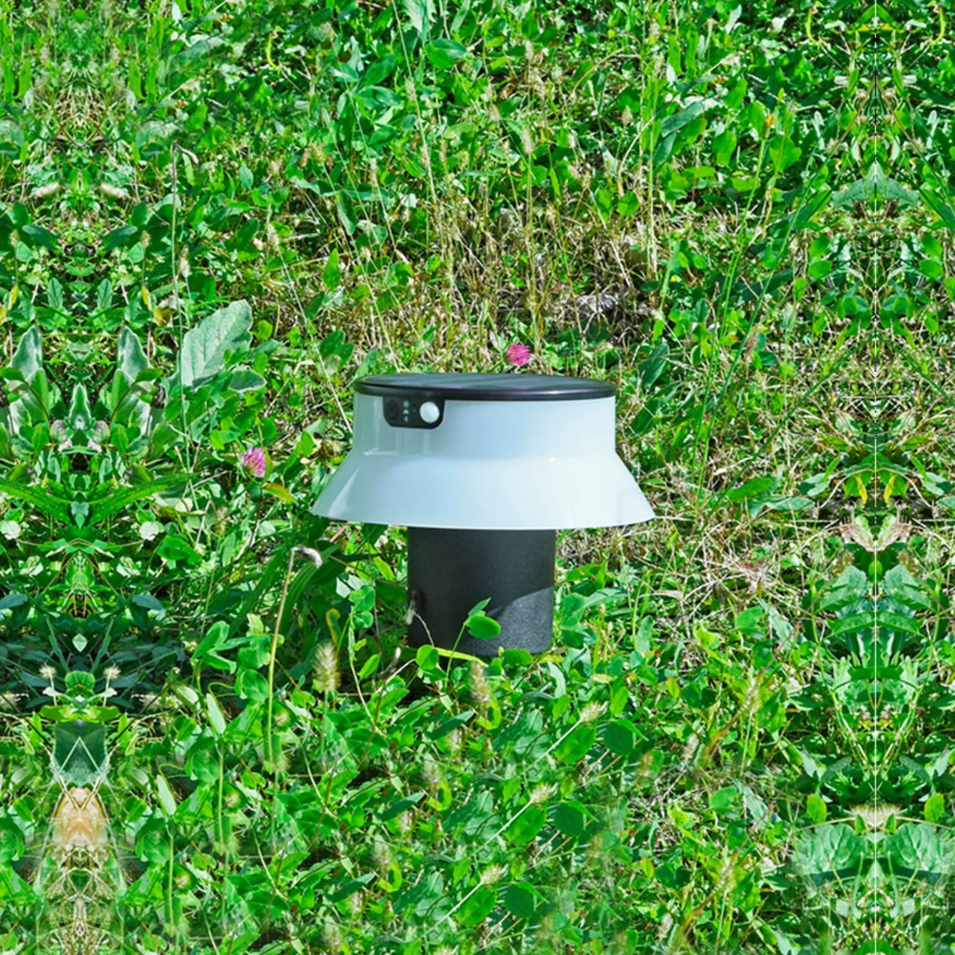 Bolardo solar LED con estaca "FELICE 200 SPIKE" 18cm con sensor PIR - 3 modos de funcionamiento - CCT