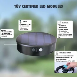 Bolardo solar LED