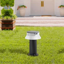 Bolardo solar LED "FELICE 400" con sensor PIR - 33 cm - 4000K - 2 modos de funcionamiento