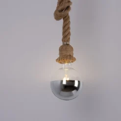 Bombilla decorativa espejada plateada E27 G125 - 6W - 3000K