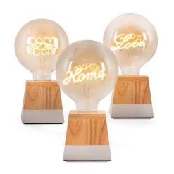 Bombilla decorativa filamento "Hearts" E27 G125 - 4W - 2200K