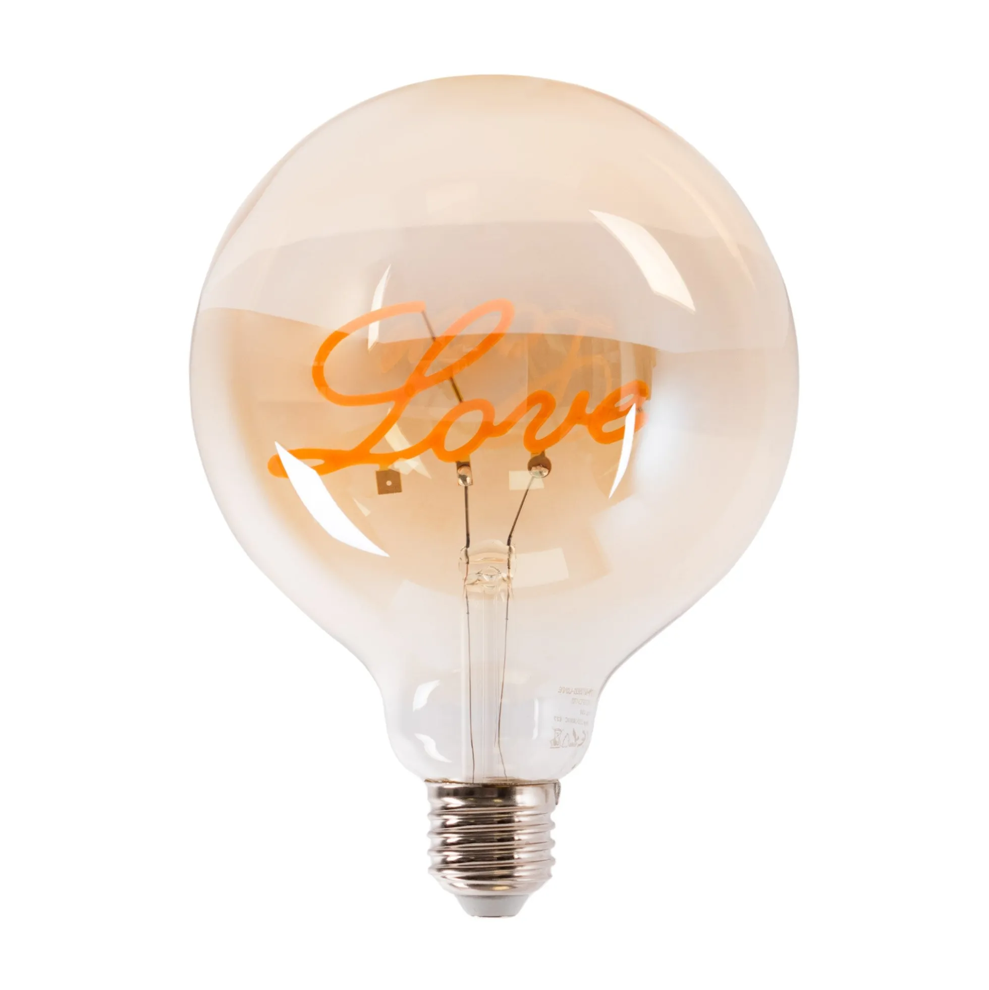 Bombilla decorativa filamento "LOVE" - E27 G125 - 4W - 2200K