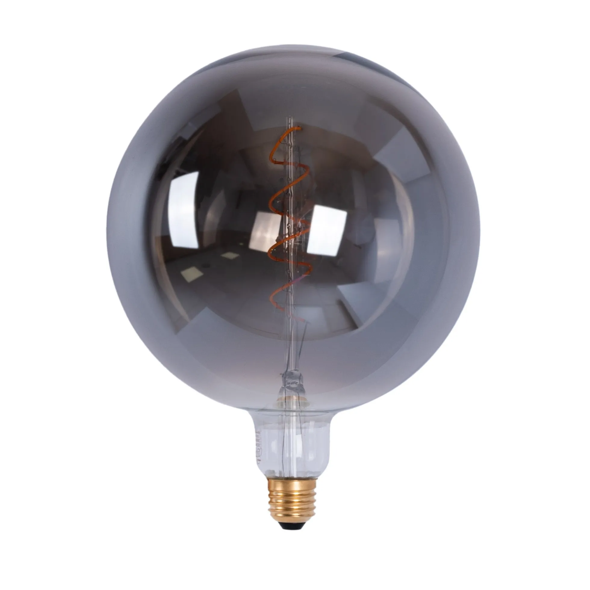 Bombilla decorativa globo filamento con tinte ahumado "Smoky" E27 G200 - Regulable - 4W - 1800K