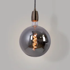 Bombilla decorativa globo filamento con tinte ahumado
