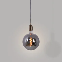 Bombilla decorativa globo filamento con tinte ahumado