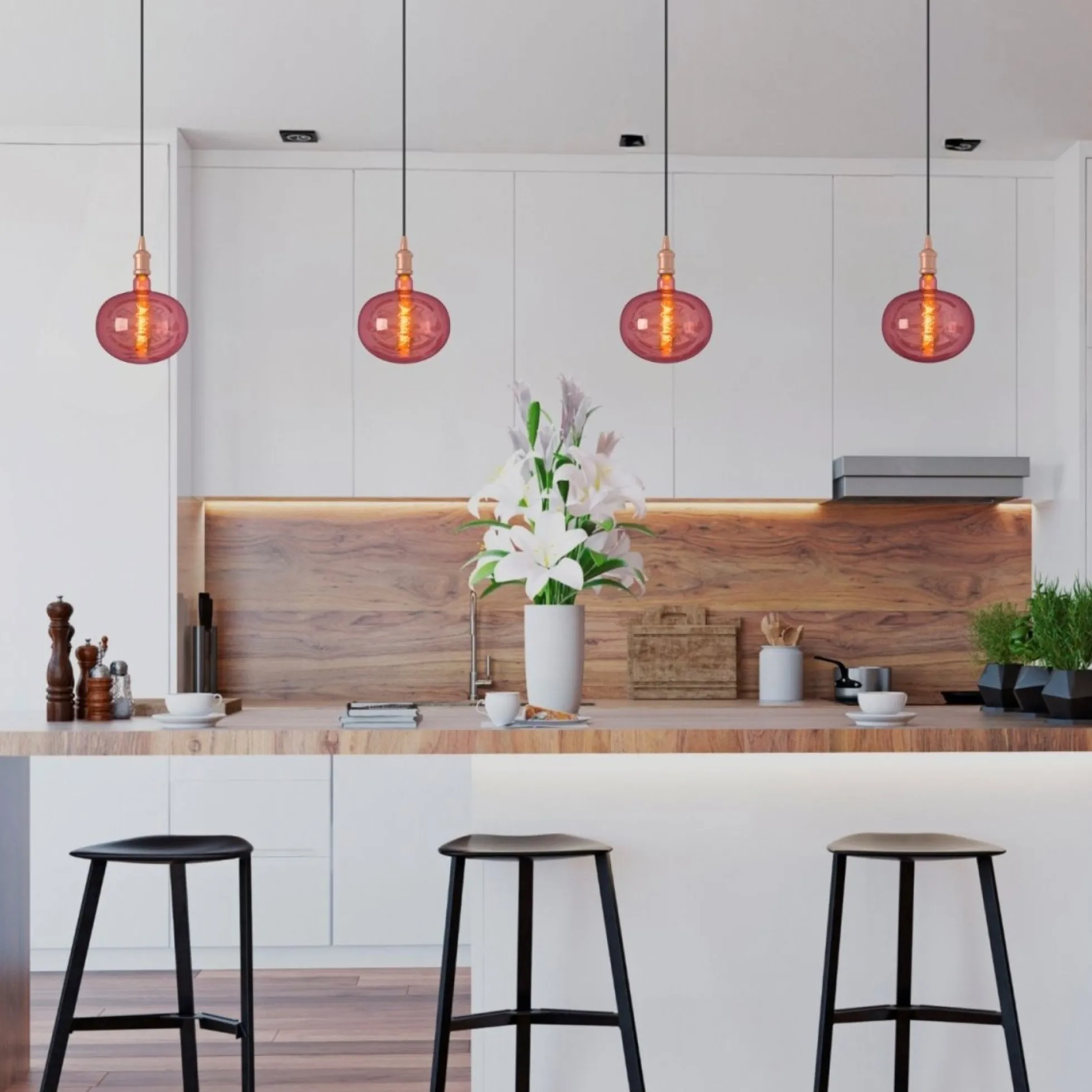 Bombilla decorativa LED de filamento "Decor" - E27 R220 - Regulable - 4W - 1800K