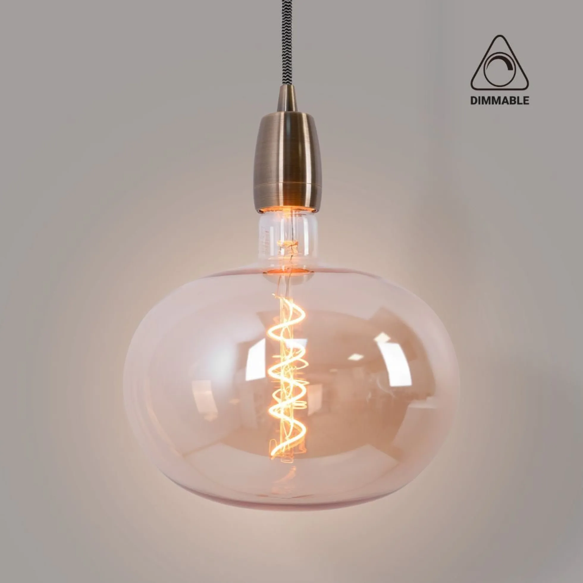 Bombilla decorativa LED de filamento "Decor" - E27 R220 - Regulable - 4W - 1800K