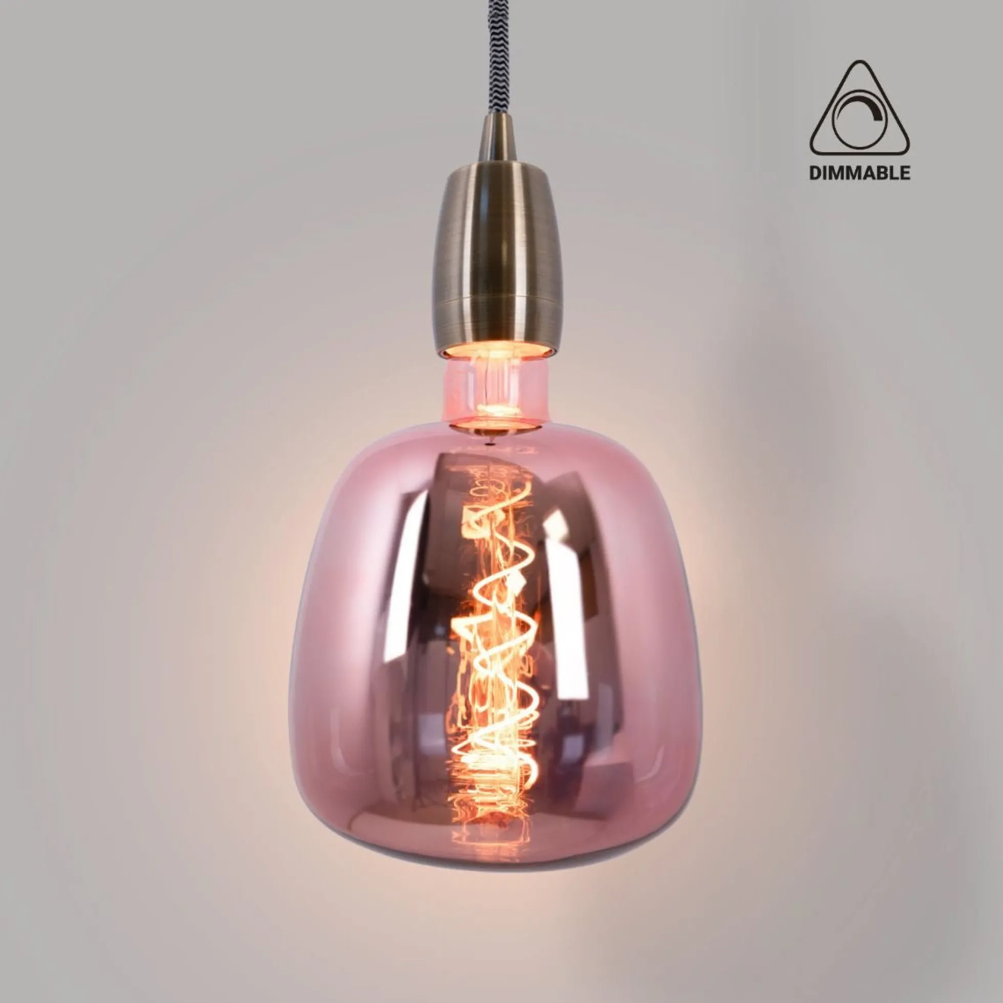 Bombilla decorativa LED de filamento - E27 D140 - Regulable - 4W - 1800K