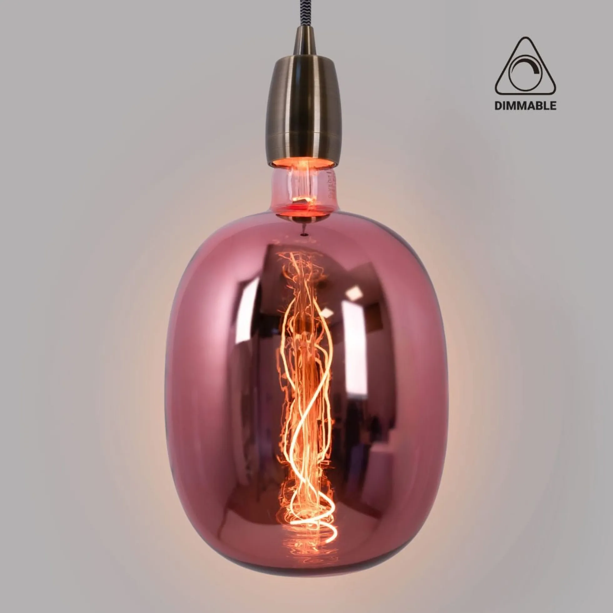 Bombilla decorativa LED de filamento - E27 T170 - Regulable - 4W - 4200K