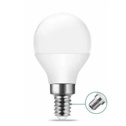 Bombilla Esférica LED E14 G45 5W Opal