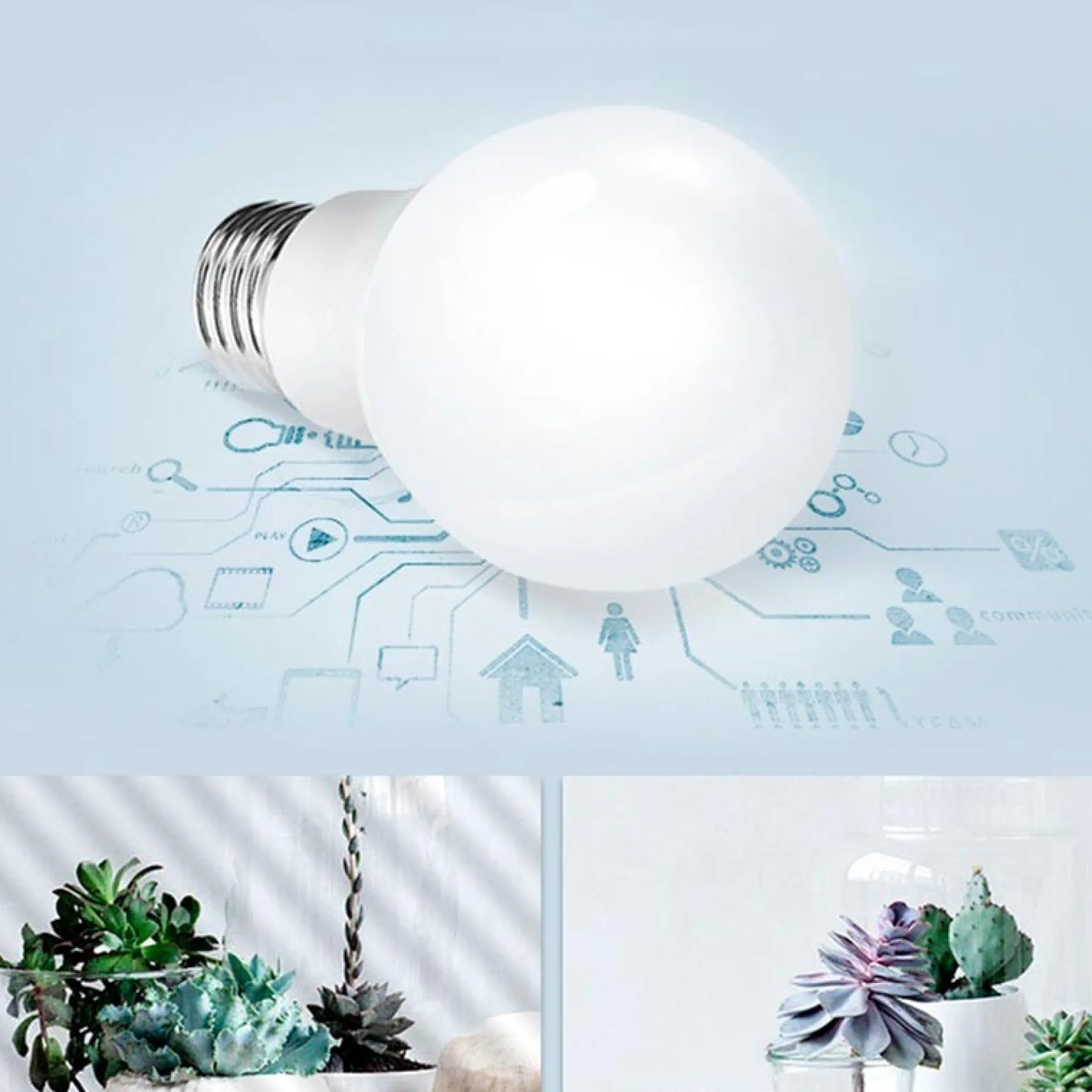 Bombilla Esférica LED E14 G45 5W Opal