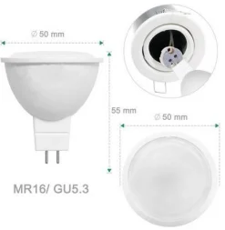 Bombilla GU5.3 LED MR16 12-24V DC 5W