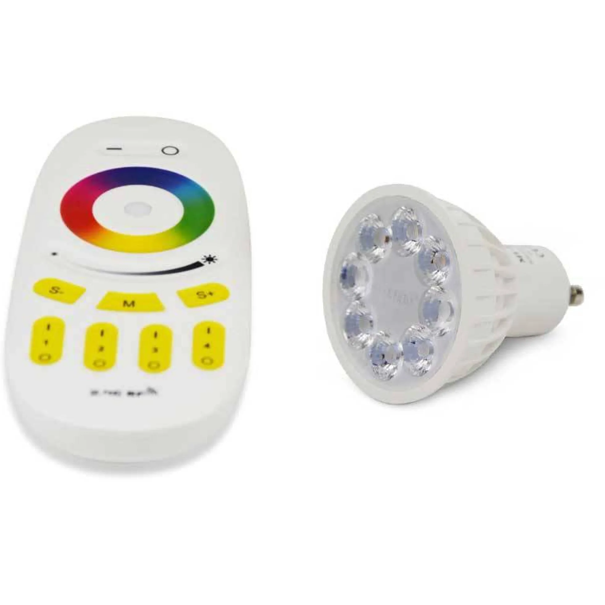 Bombilla GU10 LED RGBW+CCT - 4W - Control por RF - 240lm - Milight