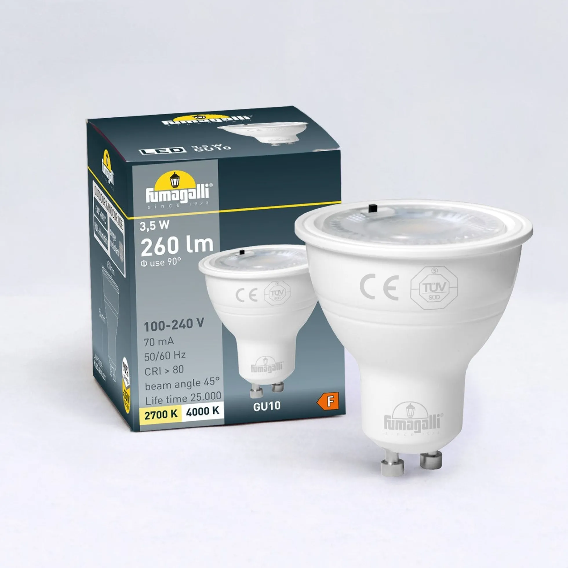 Bombilla GU10 LED - 3,5W - CCT - Fumagalli