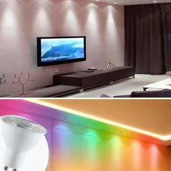 Bombilla inteligente LED WIFI GU10 - RGBW + CCT - 5W