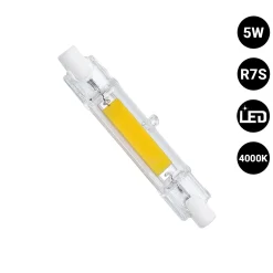 Bombilla LED COB - R7S - 78mm - 600lm - 5W