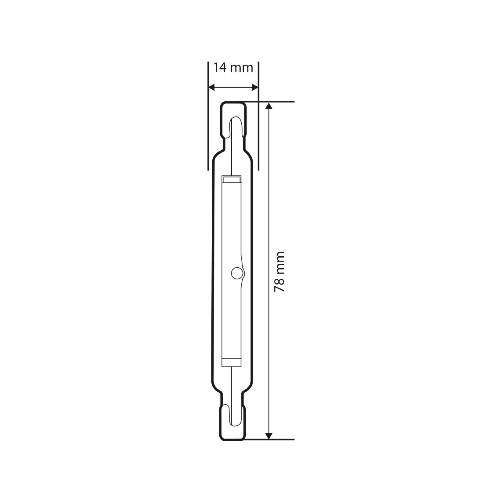 Bombilla LED COB - R7S - 78mm - 600lm - 5W