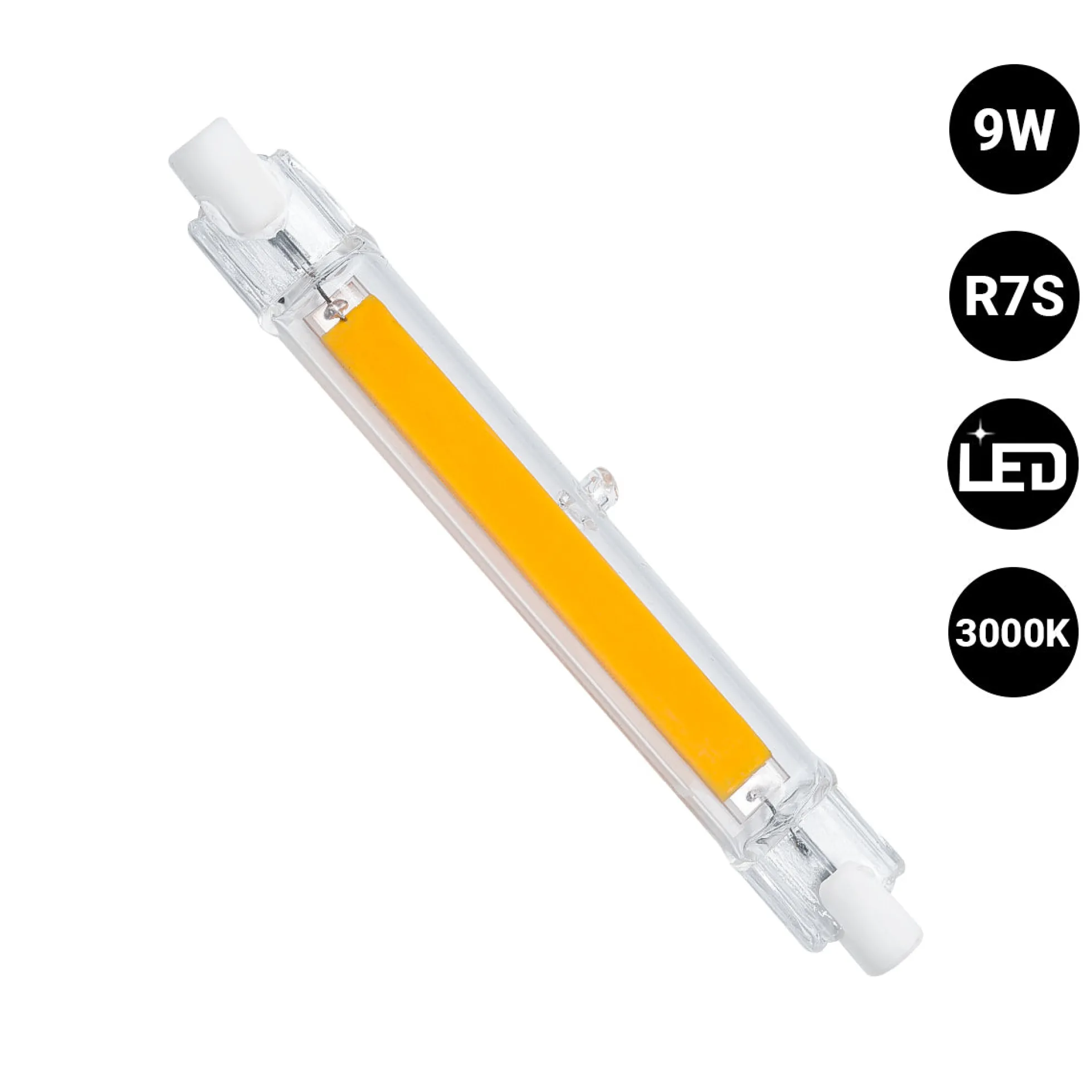 Bombilla LED COB - R7S - 118mm - 1000lm - 9W