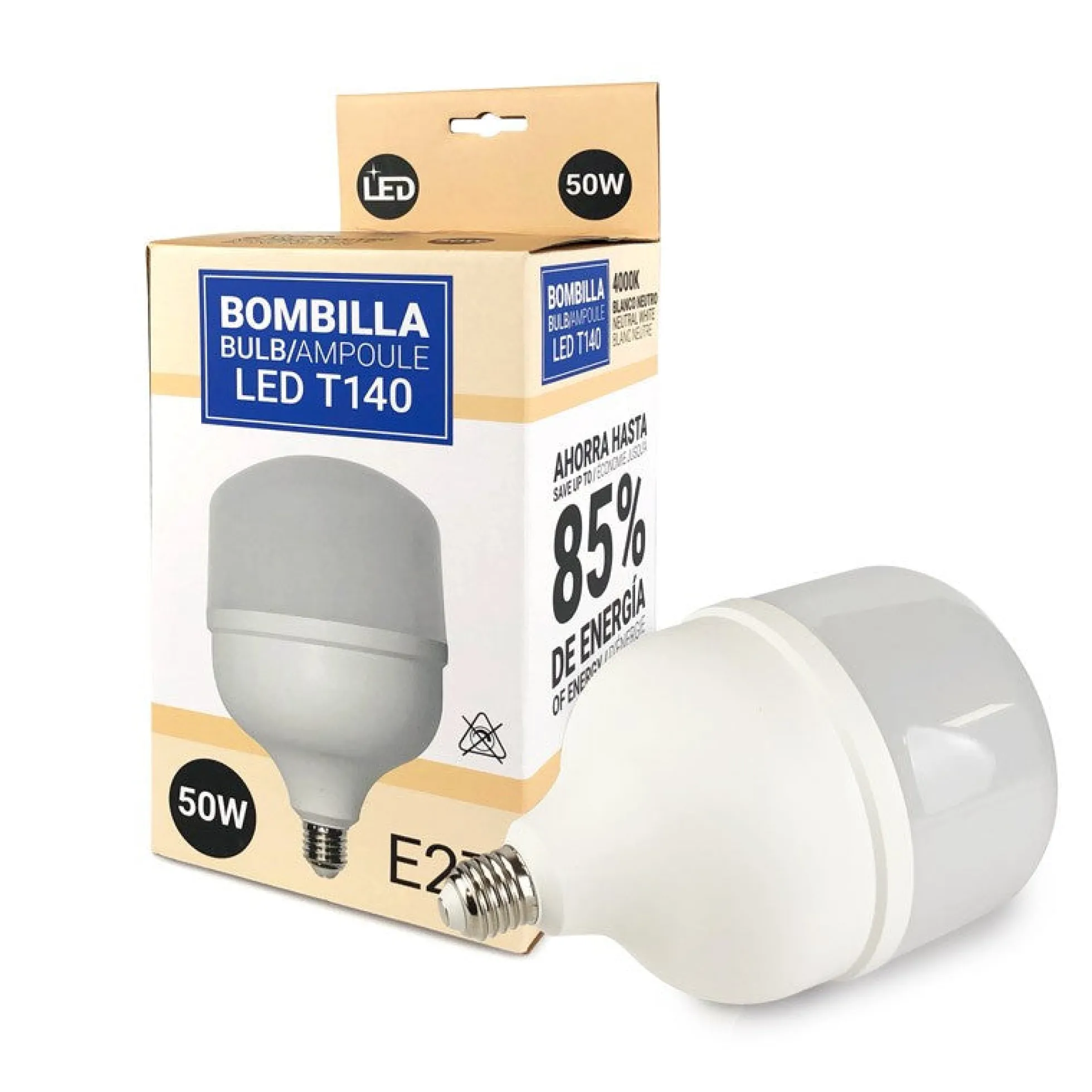Bombilla LED de alta potencia E27 T140 - 50W
