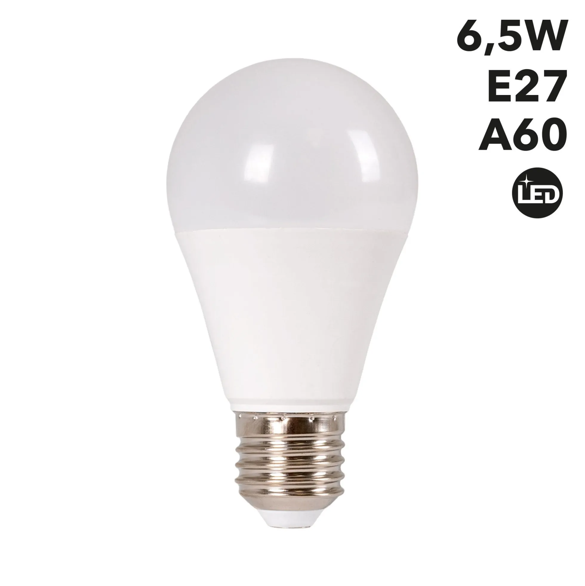 Bombilla LED E27 A60 - 6,5W