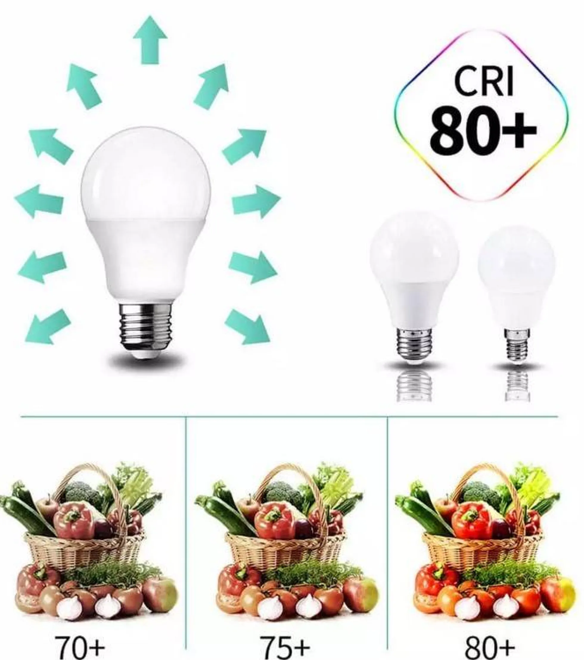 Bombilla LED E27 A60 - 9W